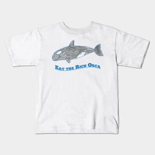 Eat the rich orca Kids T-Shirt